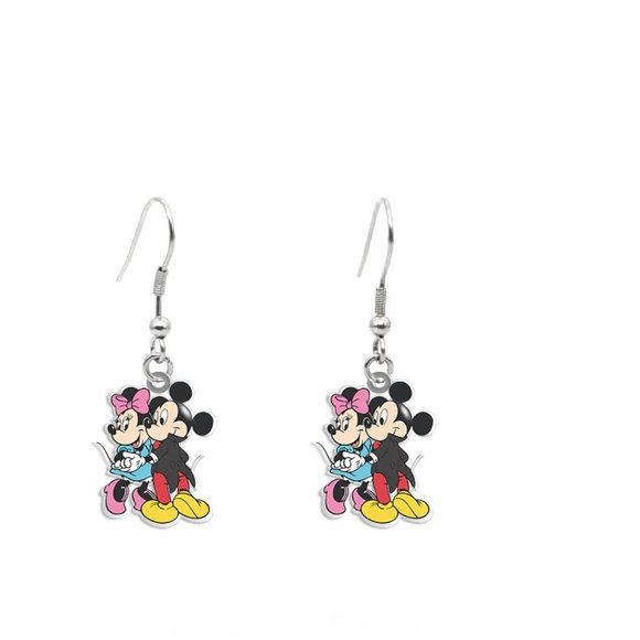 Mickey Mouse and Minnie Mouse Earrings - Picture 2 of 2